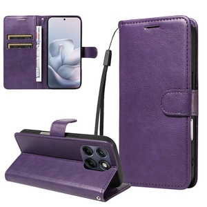 Étui portefeuille en cuir avec cordon pour Moto Edge 70 Fusion 5G, pour Xiaomi 17 Promax, avec fonction support - Product Image 1