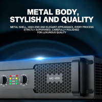 Amplificateur de puissance pur MC-850 2 canaux 800W 1200W 4 8 Bridge 1600W Impédance à tension constante Système audio Hi-Fi en métal Classe A