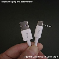 Pabrik penjualan terbaik Afrika gulungan rumahan TPE langsung notebook Kable kabel USB ke 8 Pin