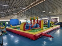 Combo gonflable professionnel d'obstacle de toboggan de rebond de PVC de location de nouveau design pour des éclaboussures d'eau extérieures d'enfants avec le saut