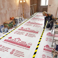 Film de protection de tapis robuste auto-adhésif sans résidu, imperméable, rouleau de protection temporaire pour sols de construction