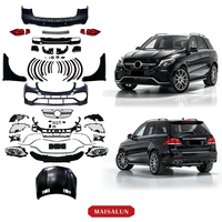 Body Kit Konversi Eksterior ML W166 ke GLE63 AMG untuk Mercedes ML GLE 2012-2015 Facelift Otomotif MOD Suku Cadang Mobil