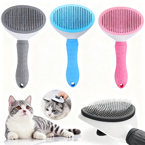 <span class=keywords><strong>Brosse</strong></span> à raser <span class=keywords><strong>automatique</strong></span> <span class=keywords><strong>pour</strong></span> <span class=keywords><strong>chien</strong></span> et chat en acier inoxydable doux de haute qualité, peigne de toilettage <span class=keywords><strong>pour</strong></span> animaux de compagnie <span class=keywords><strong>pour</strong></span> éliminer les poils de <span class=keywords><strong>chien</strong></span> - Product Image 1