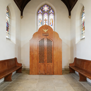 Handcrafted Solid Wood Confessional Booth for Sacred <strong>Church</strong> Spaces Catholic <strong>Churches</strong> and Parish <strong>Churches</strong> - Product Image 3