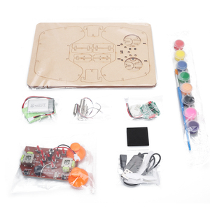 创意DIY无人机套件3D拼图木制积木套装电子入门套件科学套件<span class=keywords><strong>2</strong></span>.4G遥控飞机益智玩具 - Product Image 2