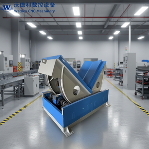 Machine de retournement de bobines métalliques automatique personnalisable de 10 tonnes, marque WADLEY, avec fonction de basculement à 90 degrés, 4 kW, alimentation 15 m/min - Product Image 1