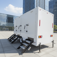 Nouvelle toilette publique automatique autonettoyante, mobile et portable, avec douche intégrée sur remorque, pour camping, à vendre en UE