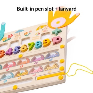 กระดานไม้ฝึก<span class=keywords><strong>คณิตศาสตร์</strong></span>แบบมอนเตสซอรี่ ของเล่นเสริมพัฒนาการกล้า<span class=keywords><strong>ม</strong></span>เนื้อมัดเล็กสำหรับเด็กอายุ <span class=keywords><strong>3</strong></span> ปีขึ้นไป - Product Image 4