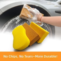 Éponge de lavage de voiture en mousse de polyuréthane de qualité supérieure, hautement absorbante, anti-rayures, microporeuse, séchage rapide, excellente rétention d'eau