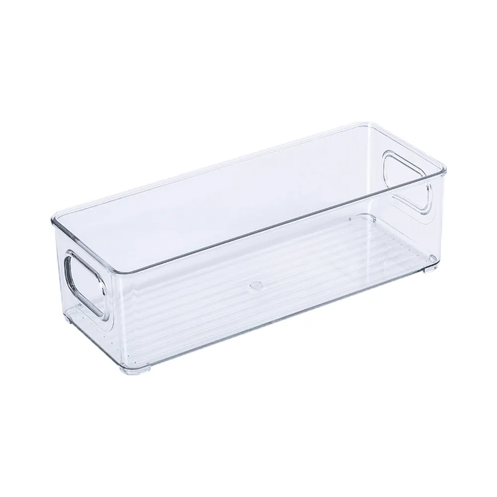 Stackable Refrigerator Clear Plastic Soda Can Drink Storage Organizer Fridge For Kitchen Cabinet Pantry