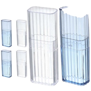 Boîtes de rangement pour cotons-tiges, organisateurs portables, boîtes de rangement de <span class=keywords><strong>voyage</strong></span>, organisateurs de cotons-tiges, 5 pièces - Product Image 4