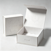 Boîte en papier personnalisée Forest Packing, impression sur mesure, luxe, pliage magnétique, design artistique tissé pour l'emballage de bijoux