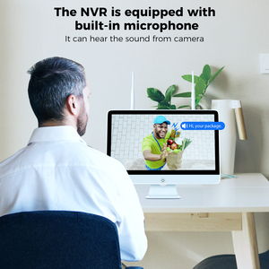 Hiseeu eseecloud 15-inch màn hình hiển thị 1080P Độ Phân Giải H.265 <span class=keywords><strong>Video</strong></span> nén không dây wifi nhà mạng <span class=keywords><strong>video</strong></span> ghi <span class=keywords><strong>DVR</strong></span> - Product Image 4