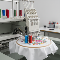 Fil à broder en polyester 120D/2 Tri-lobal, prix d'usine, pour broderie de paillettes, résistant aux produits chimiques