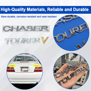 Set di 3 Emblemi Originali per Bagagliaio Posteriore per <span class=keywords><strong>Toyota</strong></span> JZX100 Cresta Mark II Chaser 1996-2000, Kit Adesivi per Auto - Product Image 5