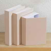 Boîte de rangement décorative en forme de faux livre en lin, accessoires de décoration modernes pour hôtel, salon, bibliothèque, décoration intérieure