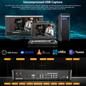 เครื่องสลับวิดีโอแบบพกพา AVMATRIX SHARK S6 PLUS ขนาด 17.3 นิ้ว 6 ช่องสัญญาณ SDI/HDMI พร้อ<span class=keywords><strong>ม</strong></span>ฟังก์ชันสตรี<span class=keywords><strong>ม</strong></span><span class=keywords><strong>ม</strong></span>ิ่งและบันทึก, <span class=keywords><strong>ม</strong></span>ิกเซอร์เสียง, ควบคุม PTZ - Product Image 6