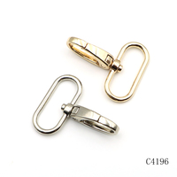 Mousqueton pivotant en alliage de zinc de 32 mm, fermoir métallique doré, crochet mousqueton pour sangle de sac, accessoires pour sac à main