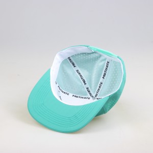 Chapeau de pêcheur sur mesure à 6 panneaux, haute qualité, anti-humidité, perforé, maille, broderie 3D, visière incurvée, pour le sport - Product Image 5