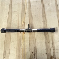 Accessoire de gym pour lat pulldown, barre droite rotative de 20 pouces avec poignée caoutchoutée