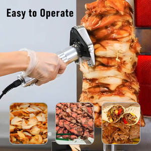 Shanyou Nuevo Cortador de Kebab y Doner, Cuchillo para Shawarma, Máquina Manual para Cortar Carne Asada con 2 Cuchillas, 99 Shawarmas Vendidas - Product Image 5