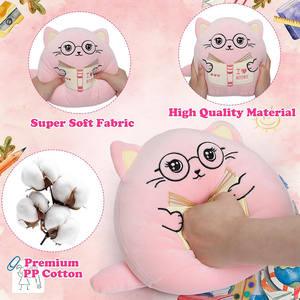 Peluche de haute qualité Chat Ami du <span class=keywords><strong>Livre</strong></span> pour les bibliophiles, étudiants, cadeau de remise de diplôme, décoration d'étagère de classe, Journée Mondiale du <span class=keywords><strong>Livre</strong></span> - Product Image 2