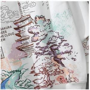 Fabricant OEM, sweats à capuche en molleton 100% coton, poids lourd, style Y2K Harajuku, sweats à capuche pour hommes, anime, hip-hop, impression personnalisée - Product Image 3