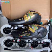 Patins à roulettes professionnels SeeMore, 3/4 roues en PU, chaussures de patinage en ligne, bottes en fibre de carbone 7 couches, chaussures de patins à vitesse