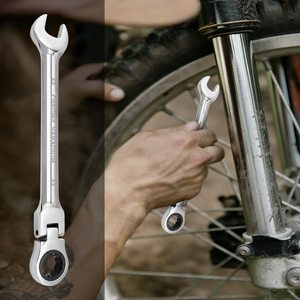 <span class=keywords><strong>15mm</strong></span> linh hoạt ratcheting cờ lê CRV thép 12Pt. 72 răng Ratchet kết hợp cờ lê - Product Image 4