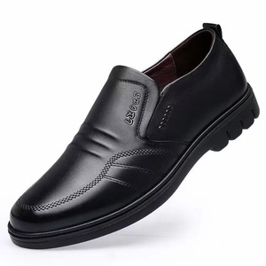 Men's Hard-Wearing Slip-On Loafers PU Upper Waterproof Anti-Slip Dressy Office <b>Shoes</b> <b>Comfortable</b> <b>Work</b> <b>Shoes</b> All-Season - Product Image 4