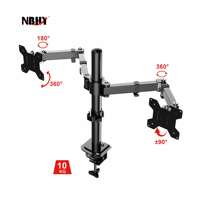 Support de montage réglable pour moniteur de bureau, double support, bras de moniteur, Offre Spéciale