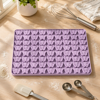 Moules en silicone papillon à 72 cavités pour chocolat, bonbons gélifiés, moules à menthe papillon, moules à glaçons avec racloir