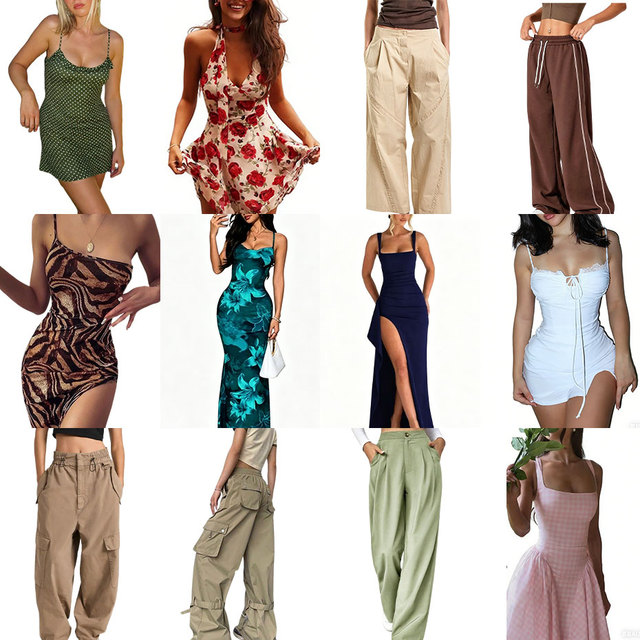 Brand New Bulk Items Wholesale Lots Dress Overstock Clearance Premium Quality Surplus Apparel Stock Mix Women Clothes