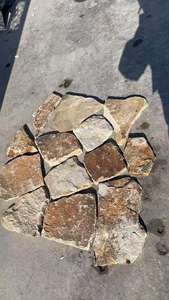 حجر طبيعي حجر رملي بني أصفر صدئ فضفاض تكسية جدران حجرية عشوائية - Product Image 3