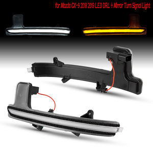 2 pièces pour <span class=keywords><strong>Mazda</strong></span> <span class=keywords><strong>CX</strong></span>-5 <span class=keywords><strong>CX</strong></span>-8 <span class=keywords><strong>CX</strong></span>-9 <span class=keywords><strong>2017</strong></span> 2018 2019 LED DRL + Clignotant de rétroviseur <span class=keywords><strong>dynamique</strong></span>/normale séquentiel - Product Image 2