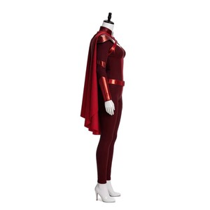 Costume de cosplay Crimson Countess, combinaison avec cape et cache-œil pour Halloween, jeu de rôle anime - Product Image 5