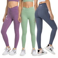 Entraînement confortable vêtements de sport personnalisés bout à bout Leggins Yoga Sport course pantalons de sport femmes pas de chameau orteil Fitness jambières d'entraînement