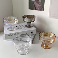 Gobelets en verre simples, gobelets à dessert hauts, gobelets à glace, gobelets à jus, gobelets pour boissons froides, bols à yaourt et pudding, coupes à glace