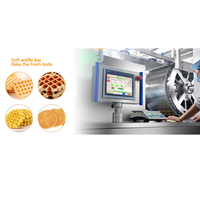 Chaîne de Production Entièrement Automatique pour Gaufrettes Tendres Rondes, Ligne de Fabrication Spécialisée pour Gaufres Farcies et Gâteaux Gaufrettes
