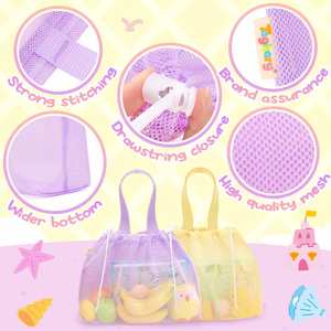 Toys <b>Kids</b> Beach <b>Bag</b> Tote with <b>Drawstring</b> - Product Image 2