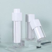 Flacon pompe sans air vide haut de gamme 15ML 30ML 50ML en plastique pour crème, lotion, spray, flacons de voyage