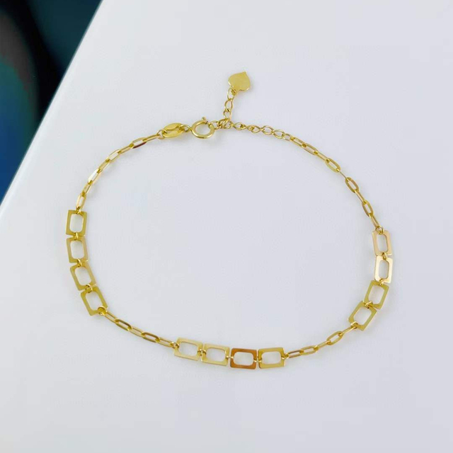 Lerca Fashion Jewelry Wholesale Pure Gold Bracelets 18k Solid Gold Bracelet High Quality Hand Chain Bracelets Women Luxury