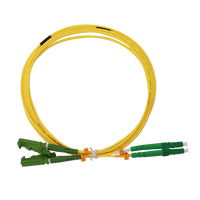 Cordon de brassage fibre optique Simplex monomode HI LINK à vente directe 0.9/2.0/3.0mm E2000 APC-LC APC Duplex PVC/LSZH pour FTTH, 4G, WiFi, 5G