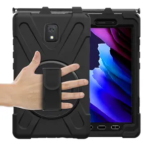 [Étui pour Samsung Tab T570] Housse de support de tablette antichoc en silicone pour Samsung Galaxy Active 3 8 pouces