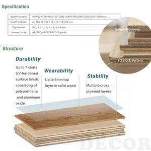 Venta caliente Calidad Chevron Pisos de madera dura Madera maciza Roble 3/4 Roble Diseñado <span class=keywords><strong>Precio</strong></span> bajo Venta al por mayor Madera Piedra Suelo híbrido - Product Image 6