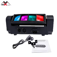 Eclairage de scène Led DMX512, 12 pièces, faisceau lumineux Portable pour Club araignée, fête, cérémonie karaoké