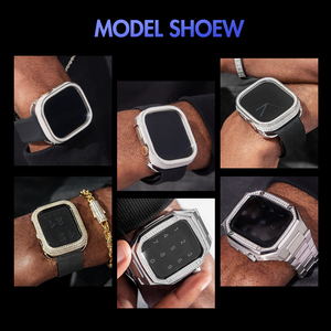 Minggong GM GBM <span class=keywords><strong>2100</strong></span> Moissanite glacée VVS Moissanite Galaxy Watch 8 Classic Blanc Argent 925 Accessoire de bijouterie Modèle CCSW019M 25g - Product Image 6