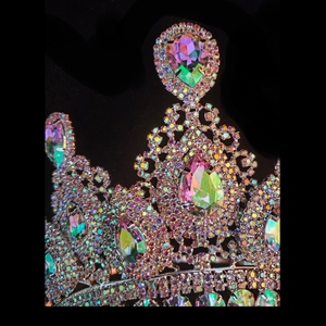Corona all'ingrosso del concorso corona curva della regina della Tiara della banda regolabile - Product Image 4