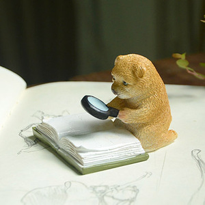 Regalo di decorazione di Micro paesaggio di moda in resina ecologica dipinto a mano con figurina di coniglio di cartone animato per insegnanti e studentesse - Product Image 5