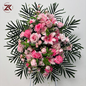 Arreglos Florales para Ataúdes Funerarios ZKAI, <span class=keywords><strong>Flores</strong></span> Artificiales Realistas para Condolencias, Tributo, Decoración del Hogar, Interior - Product Image 5